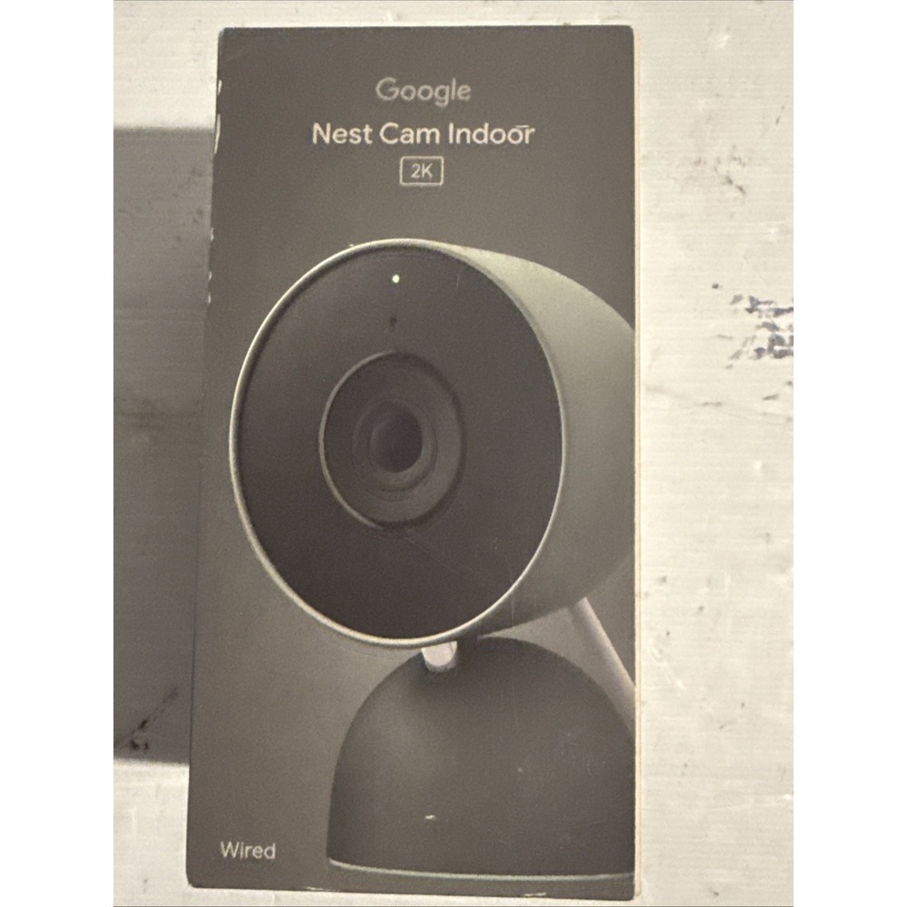 Google Nest Cam Indoor Wired 3rd Gen 2K Security Camera Night Vision Hazel Audio